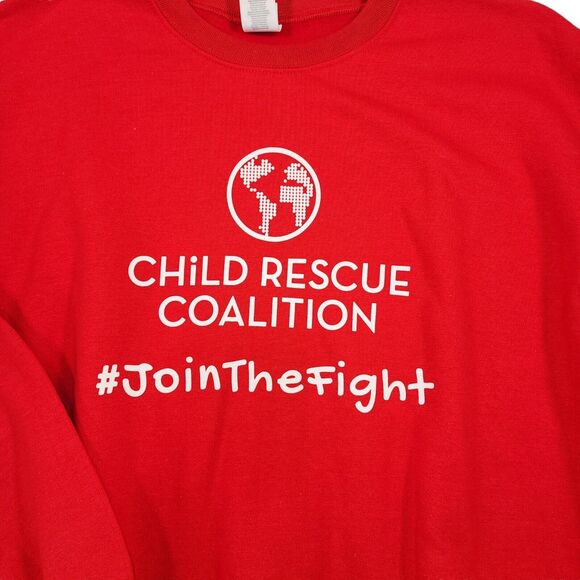 Child Rescue Coalition Sweatshirt Gildan Adult L Red NWOT - Picture 3 of 6